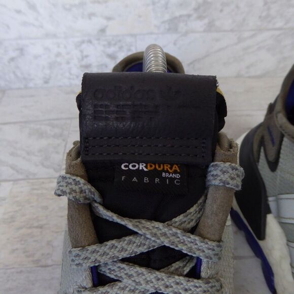 Adidas Nite Jogger Shoes Mens Size 6 Gray Black Athletic Running Sneakers - Picture 9 of 12
